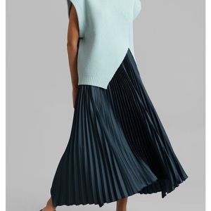 Frankie Shop Debra pleated maxi skirt NWT